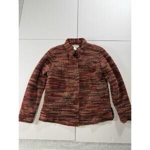 Women’s Vintage Coldwater Creek Multi Knit Button Down Jacket